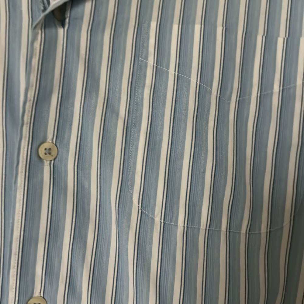 blue button down - Picture 2 of 3